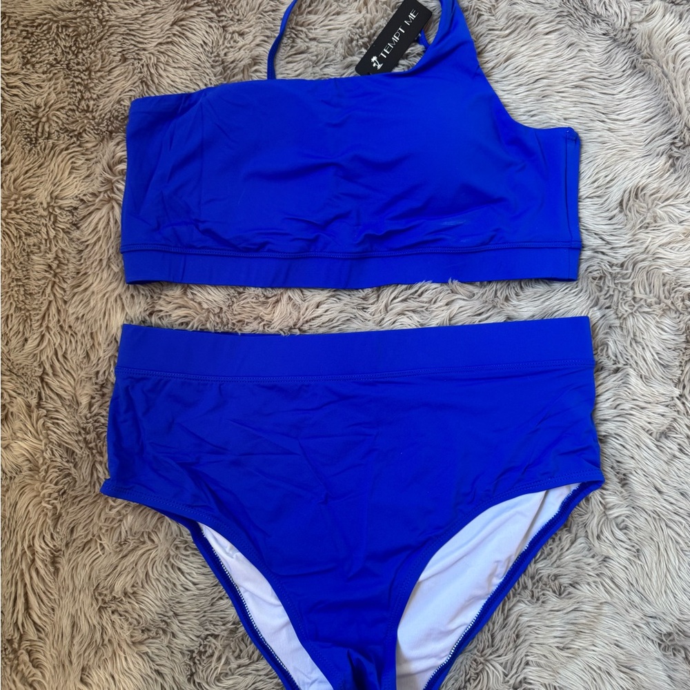 *NWT* Blue High-Waisted Bikini